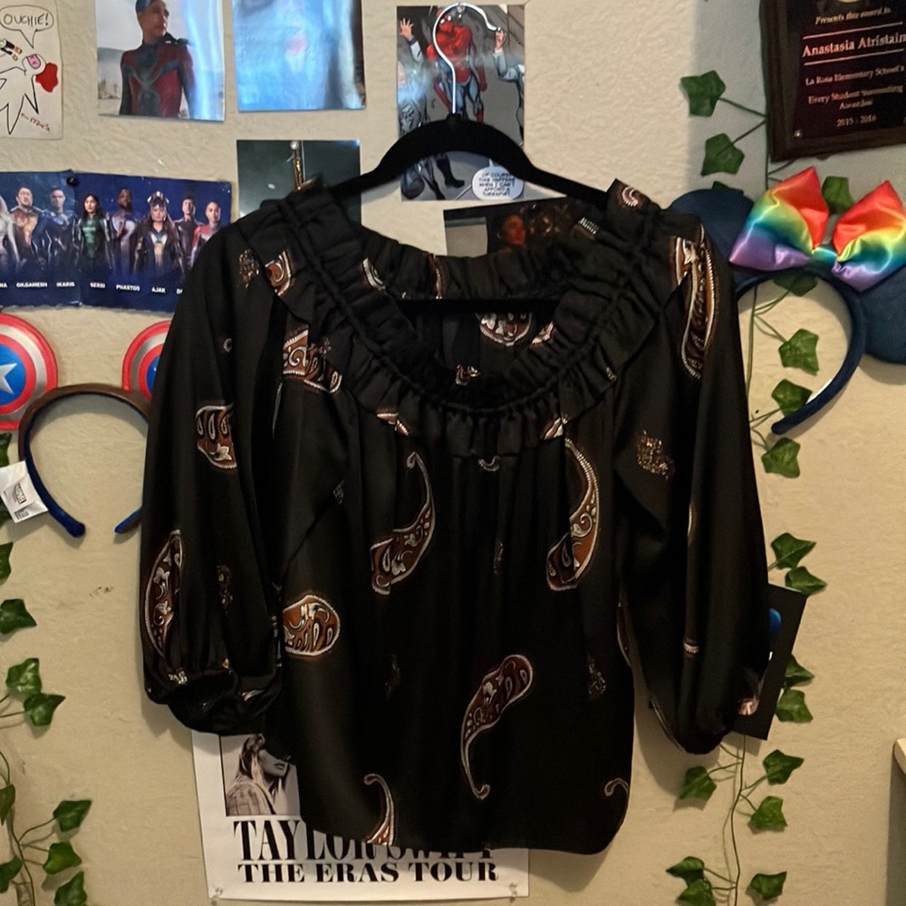 Off the Shoulder Top with pattern